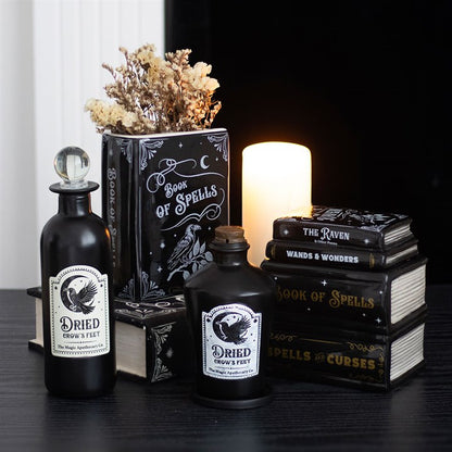 Book of Spells Flower Vase | Ceramic | Witchy Halloween Decor | New