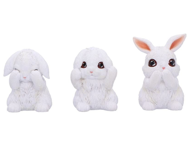 Nemesis Now Three Wise Bunnies Figurine Set 9cm Gift Decor Easter