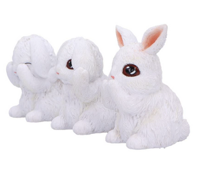 Nemesis Now Three Wise Bunnies Figurine Set 9cm Gift Decor Easter