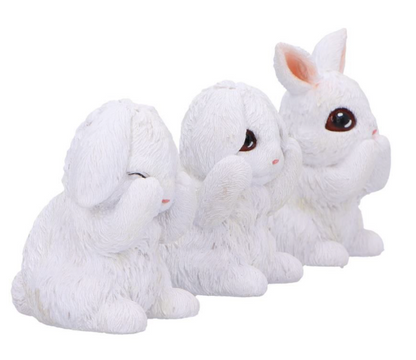Nemesis Now Three Wise Bunnies Figurine Set 9cm Gift Decor Easter