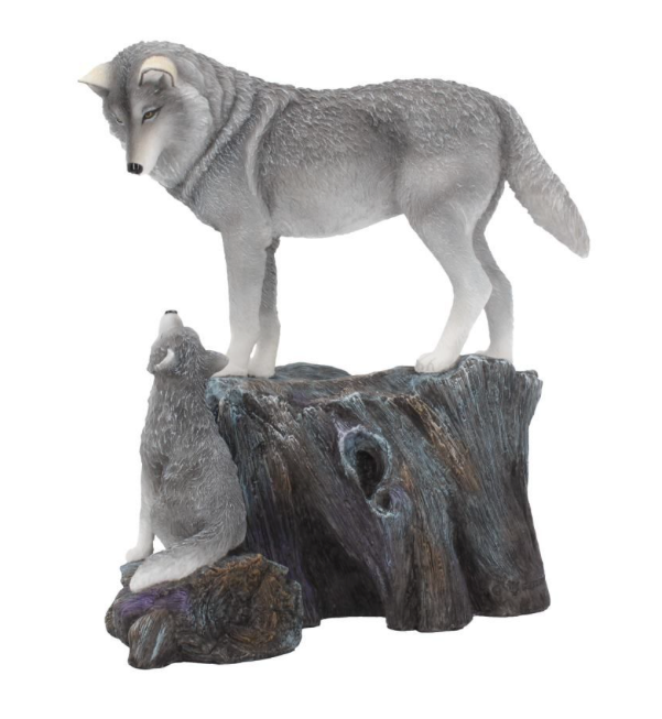 Nemesis Now Guidance Wolf & Pup Polyresin Figurine 25cm | Lisa Parker Fantasy Art B4334M8