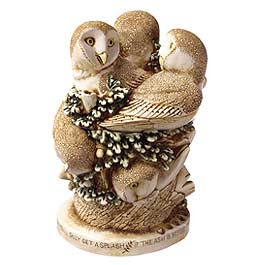 Harmony Kingdom Ivory Tower Owl Figurine | TJLEOW | Limited Edition | Hand-Numbered | Made in England