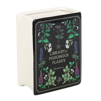 Poisonous Plants Book Shaped Flower Vase | Ceramic | Botanical Gothic | New