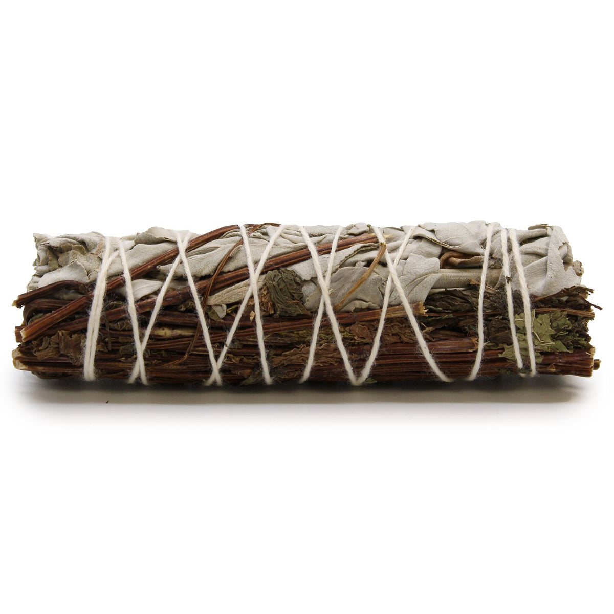White Sage & Peppermint Smudge Stick 10cm | Student Gift | Fresh Mint Blend