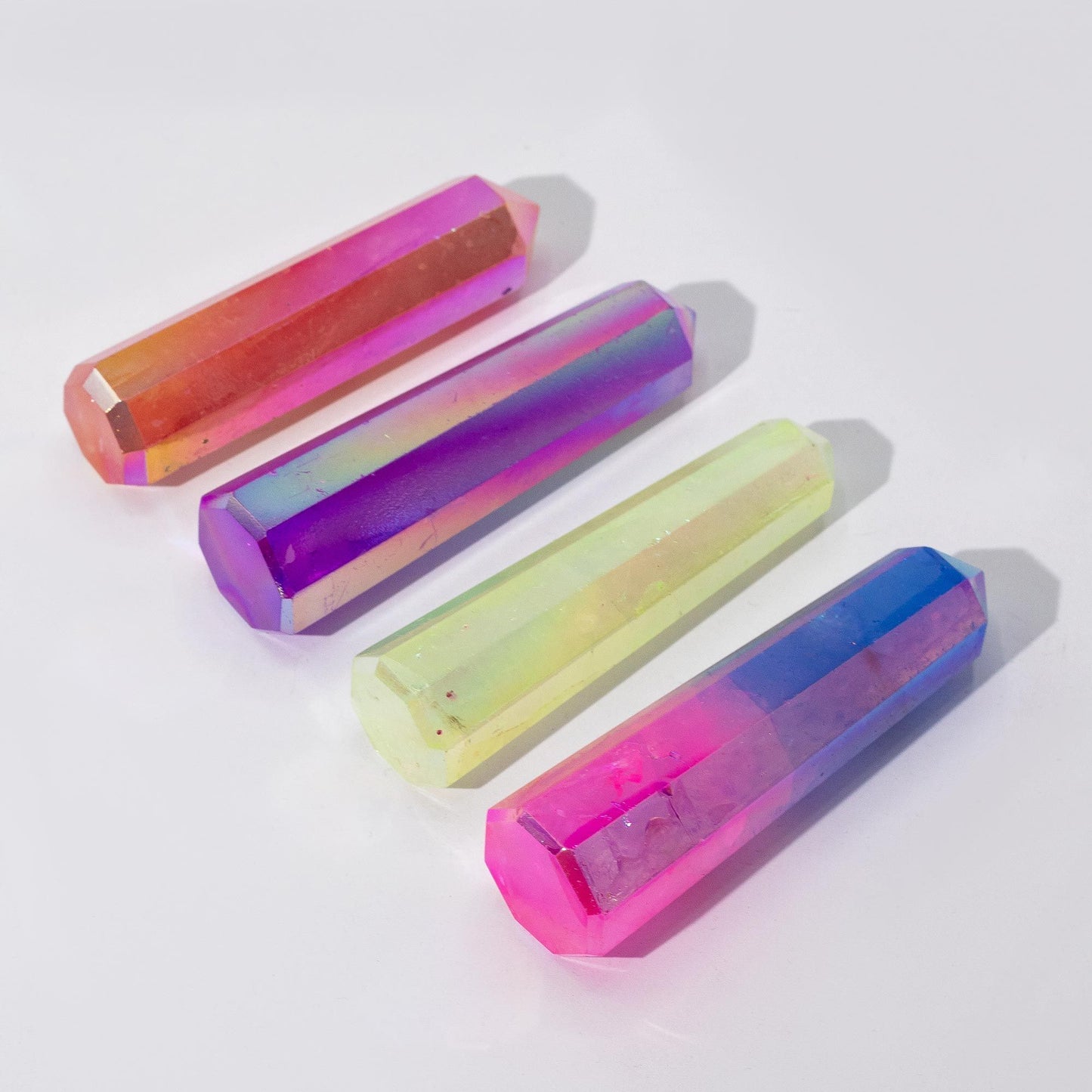 Aurora Crystal Quartz Obelisk Point Pale Green | Crystal Tower | approx 9cm | Natural Stone | New