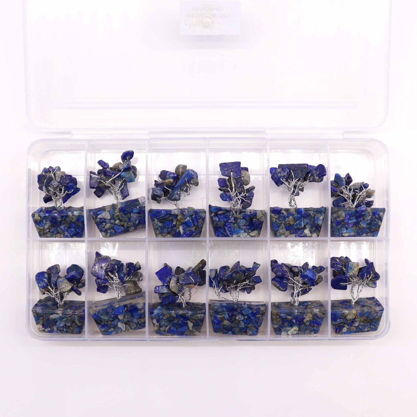 Mini Sodalite Gemstone Tree on Orgonite Base | 15 Stones | 3.5x2.5x4cm | New
