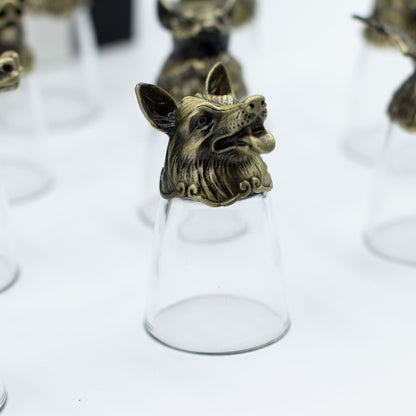 Forest & Mystical Creatures Glass Gift Set of 12 | 25ml | Novelty Barware | New