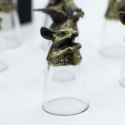 Forest & Mystical Creatures Glass Gift Set of 12 | 25ml | Novelty Barware | New