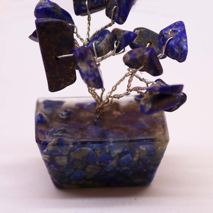 Mini Sodalite Gemstone Tree on Orgonite Base | 15 Stones | 3.5x2.5x4cm | New