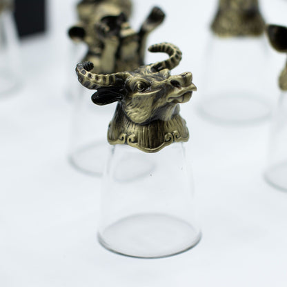 Forest & Mystical Creatures Glass Gift Set of 12 | 25ml | Novelty Barware | New