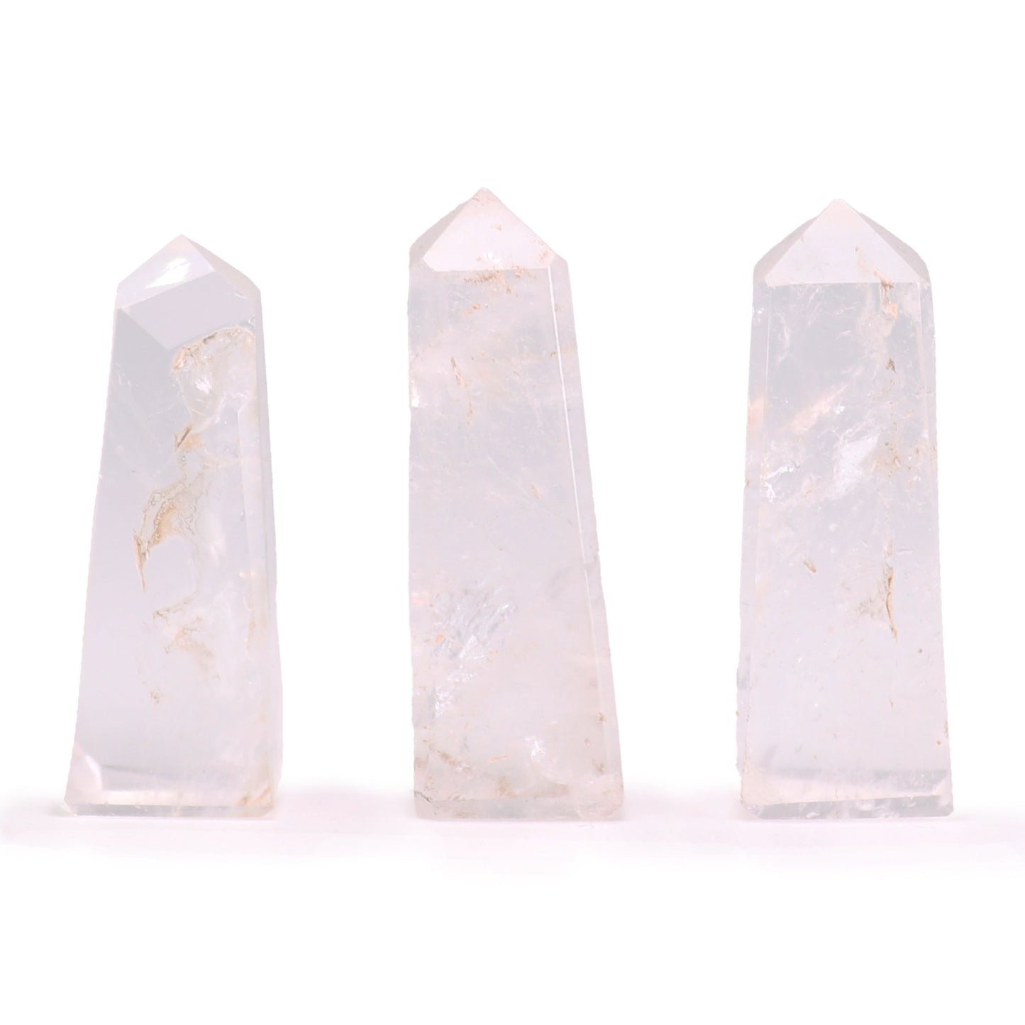 Clear Quartz Gemstone Obelisk Point | Crystal Tower | approx 5cm | Natural Stone | New