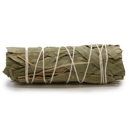 White Sage & Eucalyptus Smudge Stick 10cm | Spa Day Gift | Fresh Herbal Blend