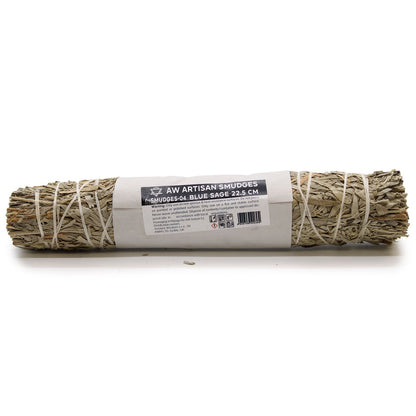 Blue Sage Smudge Stick 22.5cm | Meditation Gift | Large Hand-Tied Bundle