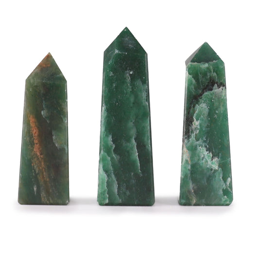 Indian Jade Gemstone Obelisk Point | Crystal Tower | approx 5cm | Natural Stone | New