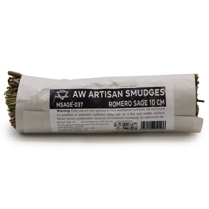 Romero Sage Smudge Stick 10cm | Fresh Start Gift | Herbal Rosemary Bundle