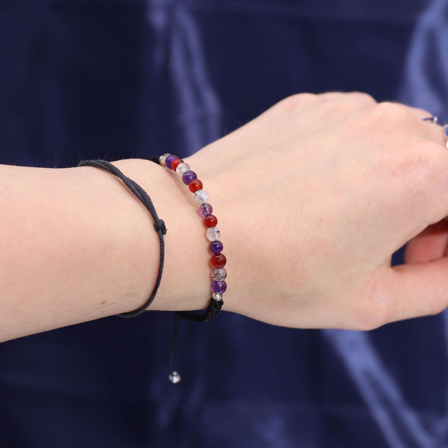 Virgo Birthday Zodiac Candle and Crystal Bracelet Gift Set | Soy Wax | Amethyst and Carnelian and Moss Agate