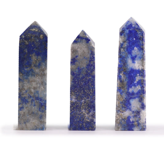 Afghan Lapis Gemstone Obelisk Point | Crystal Tower | approx 5cm | Natural Stone | New