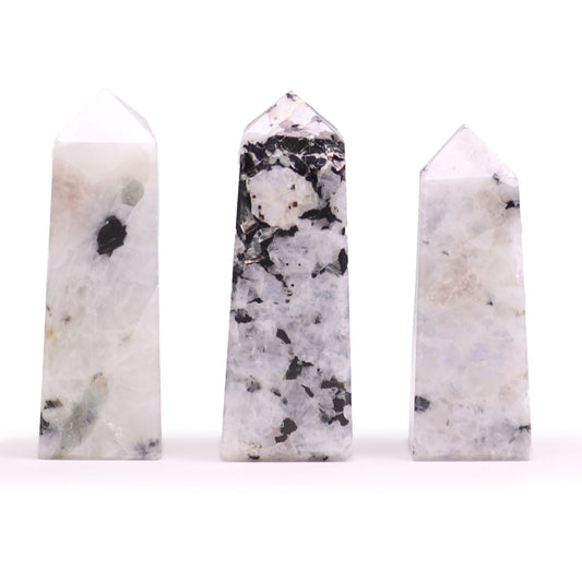 Moonstone Gemstone Obelisk Point | Crystal Tower | approx 5cm | Natural Stone | New