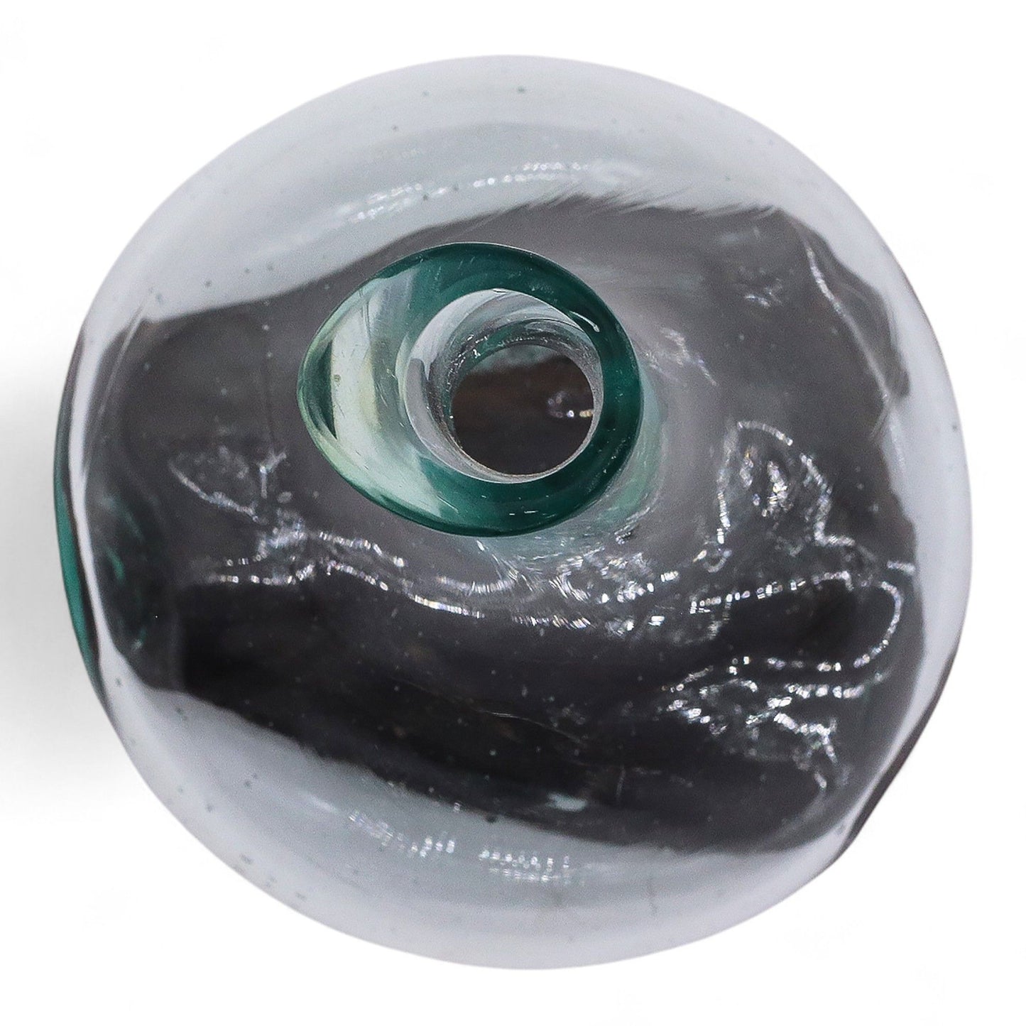 Molten Glass Mini Decanter on Driftwood | Handmade in Bali | 20cm | 20x14x10cm | New