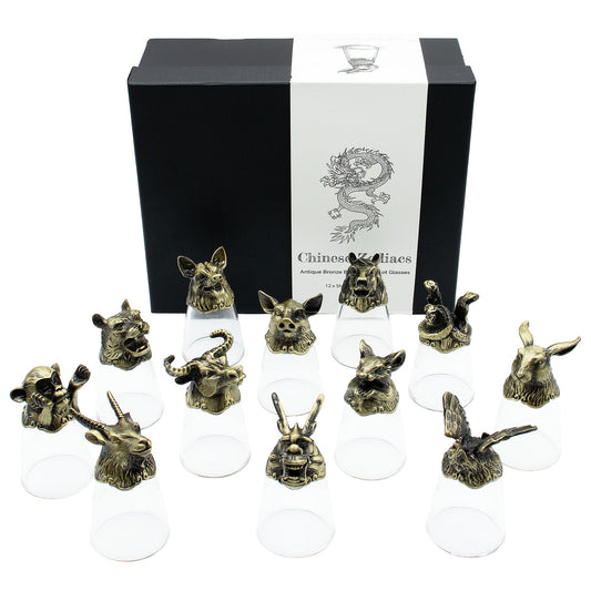 Forest & Mystical Creatures Glass Gift Set of 12 | 25ml | Novelty Barware | New