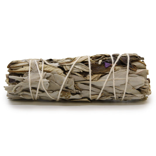 White Sage & Yerba Santa Smudge Stick 10cm | Self-Care Gift | Herbal Blend