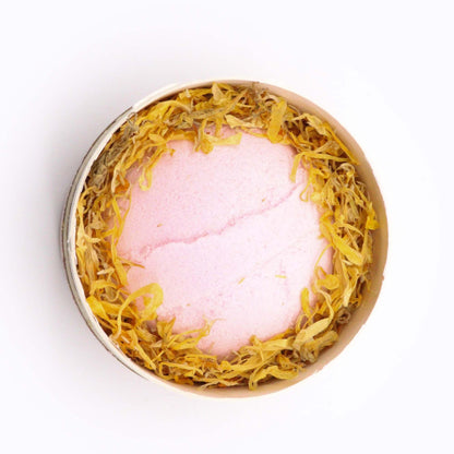 Blooming Pink Bliss Aromatherapy Bath Bomb Set | Frankincense and Rose | Eco Tube | Handmade UK | New