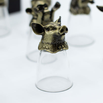 Forest & Mystical Creatures Glass Gift Set of 12 | 25ml | Novelty Barware | New