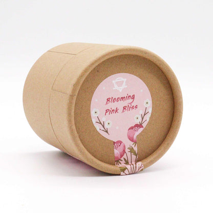 Blooming Pink Bliss Aromatherapy Bath Bomb Set | Frankincense and Rose | Eco Tube | Handmade UK | New