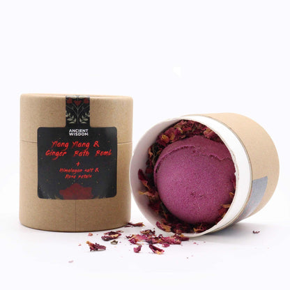 Cupid's Self Care Aromatherapy Bath Bomb Set | Ylang Ylang and Ginger | Eco Tube | Handmade UK | New