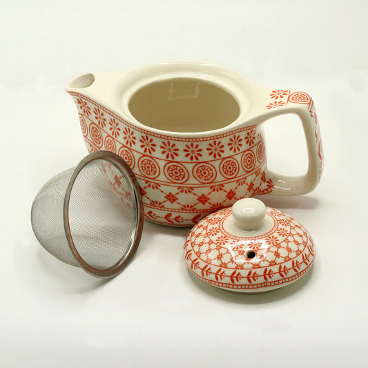 Amber Ceramic Small Herbal Teapot | Artisan Style | Perfect Solo Tea Lover Gift