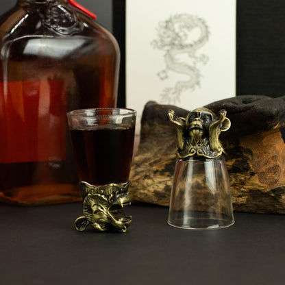 Forest & Mystical Creatures Glass Gift Set of 12 | 25ml | Novelty Barware | New