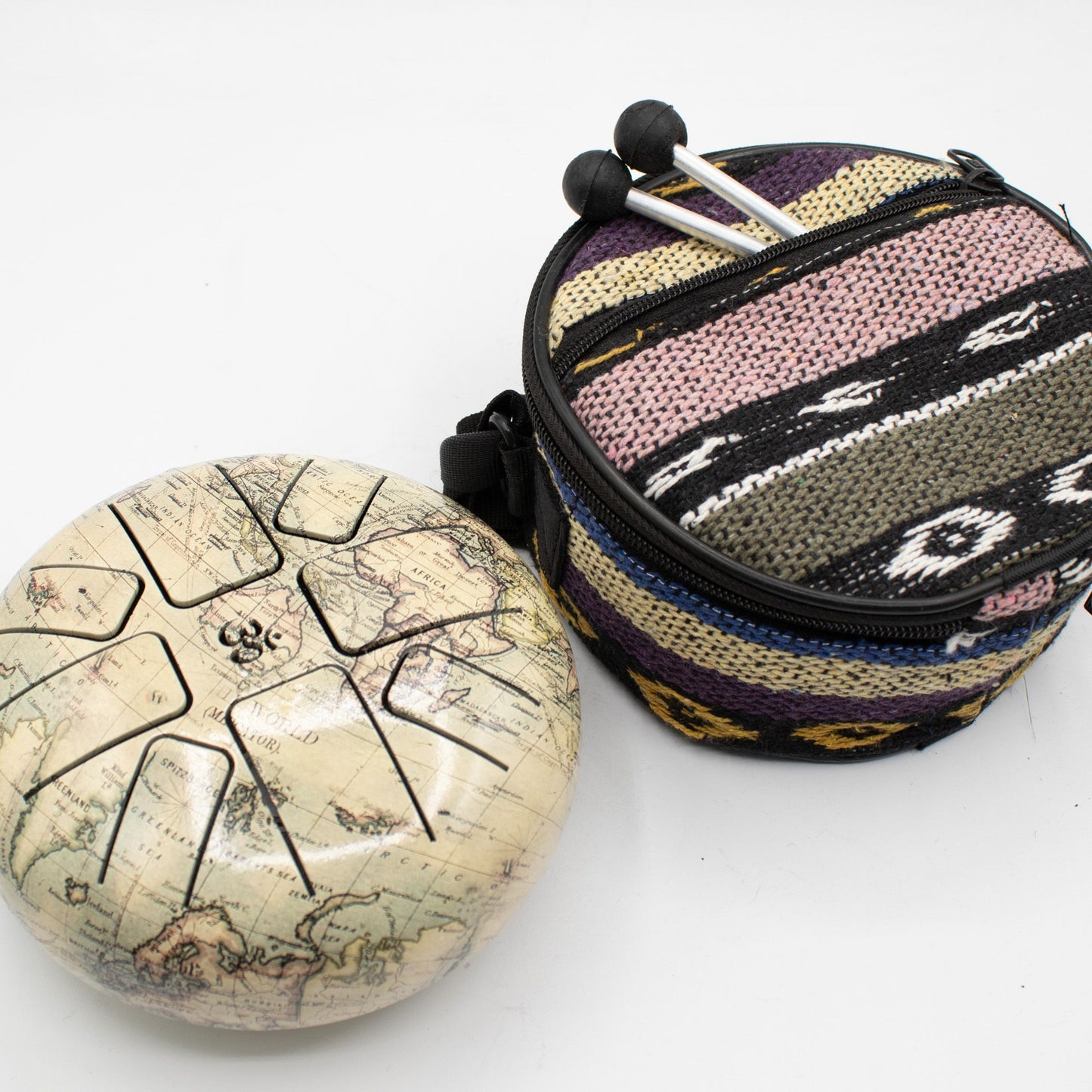 Atlas Steel Tongue Drum | 8-Tone Hapi Drum | 14x7cm | Tempered Steel | New