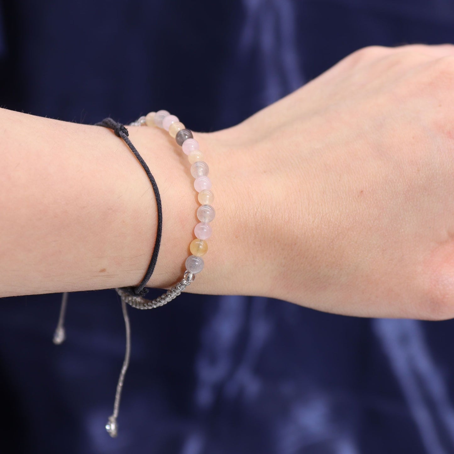 Gemini Birthday Zodiac Candle and Crystal Bracelet Gift Set | Soy Wax | Citrine and Rose Quartz and Moonstone