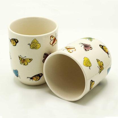 Herbal Tea Cups | Butterflies | Set Of 6