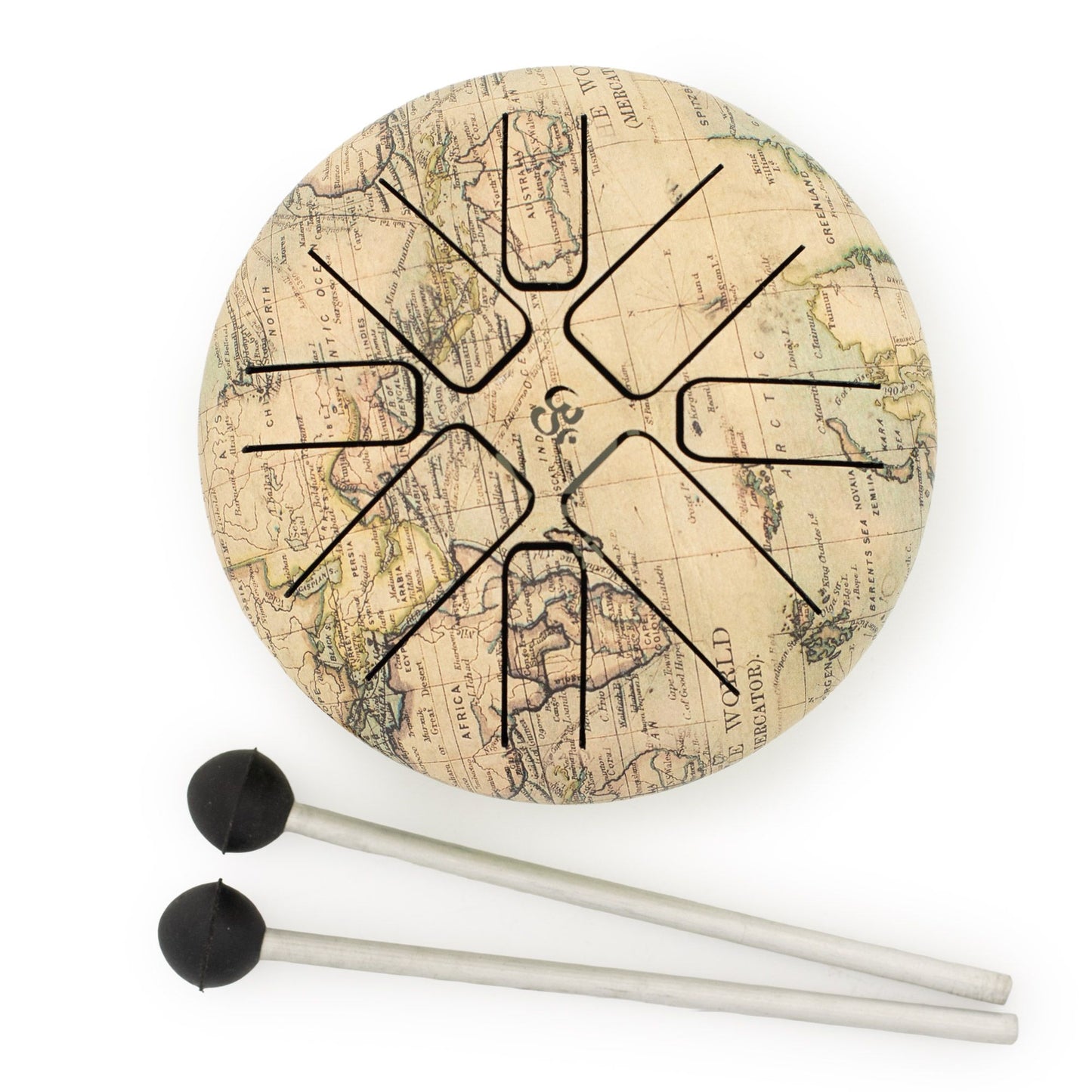 Atlas Steel Tongue Drum | 8-Tone Hapi Drum | 13x9cm | Tempered Steel | New