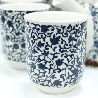 Amber Ceramic Herbal Teapot Set of 6 | Artisan Style | Perfect Tea Lover Gift Set