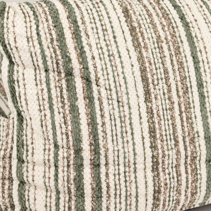 Medium Dog Sofa Bed in Brown Stripe | Dog Lover Gift | Reversible Cushion