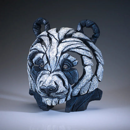 Giant Panda Bust Sculpture | Edge Sculpture Matt Buckley Hand-Painted Marble Resin 27cm