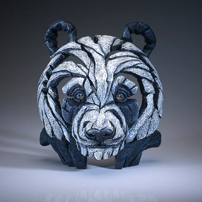 Giant Panda Bust Sculpture | Edge Sculpture Matt Buckley Hand-Painted Marble Resin 27cm