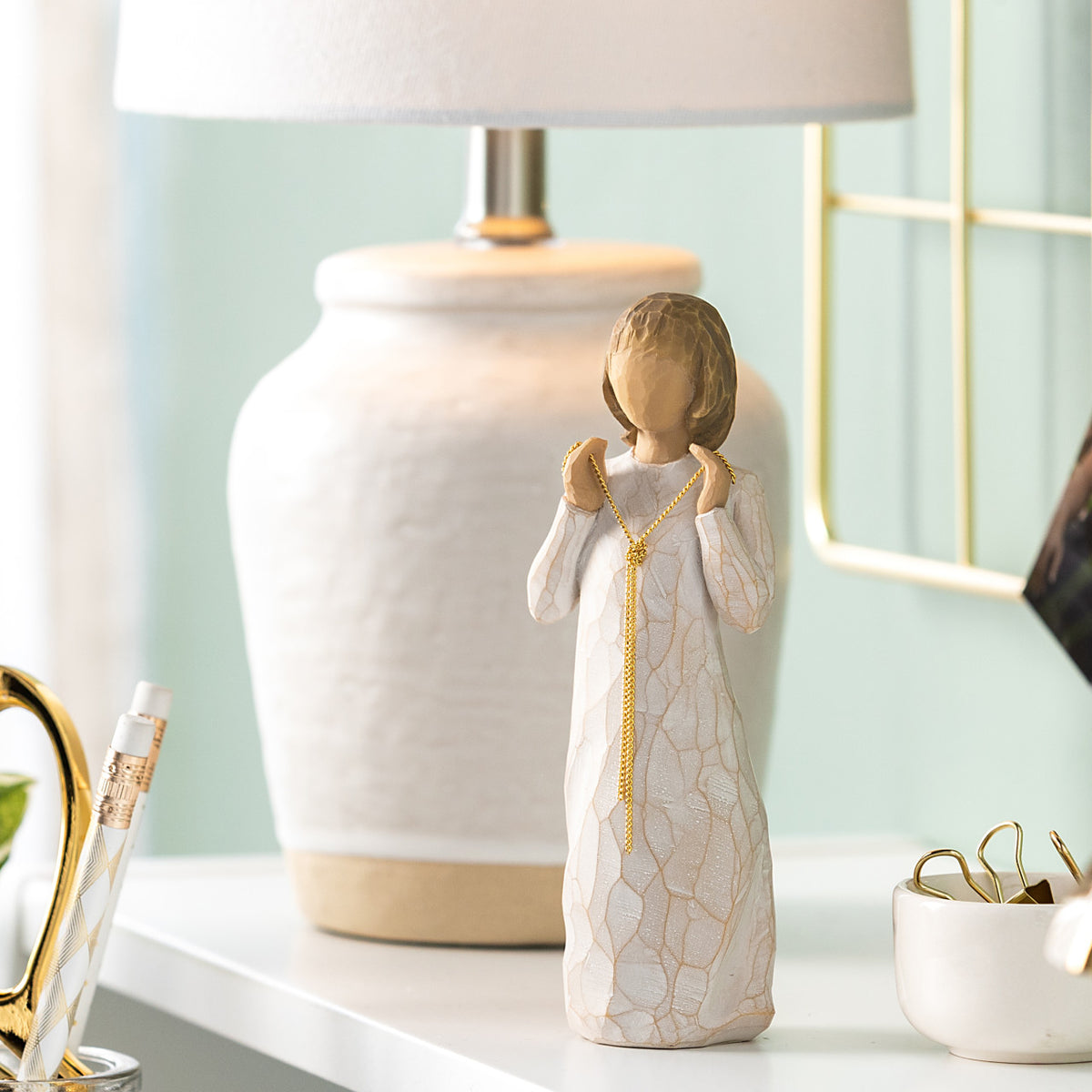 Willow Tree Truly Golden Figurine | Celebrating a Golden Life | Hand-Painted Resin | Enesco | New