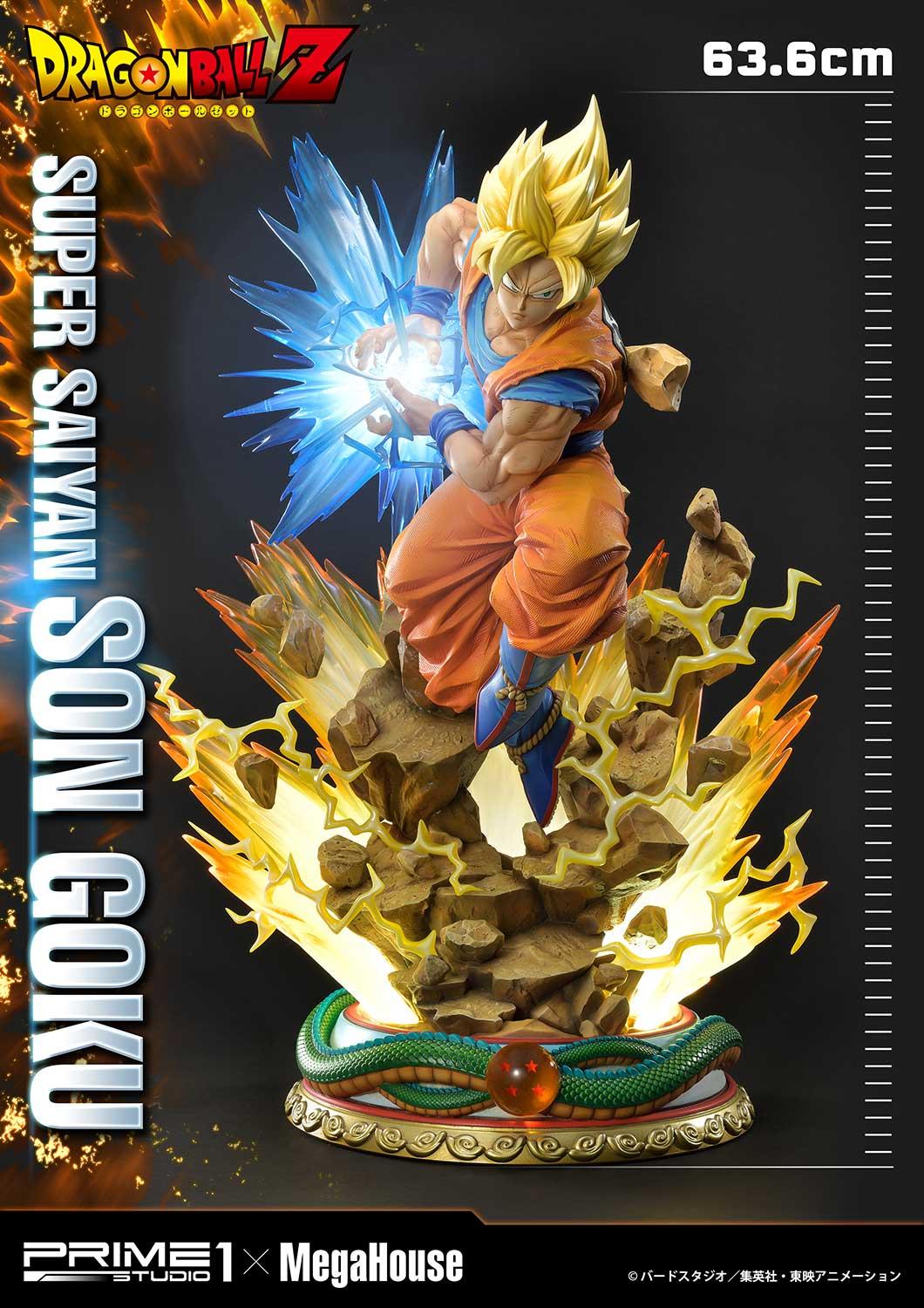 Prime 1 Studio Dragon Ball Z Super Saiyan Son Goku Figurine 63.6cm