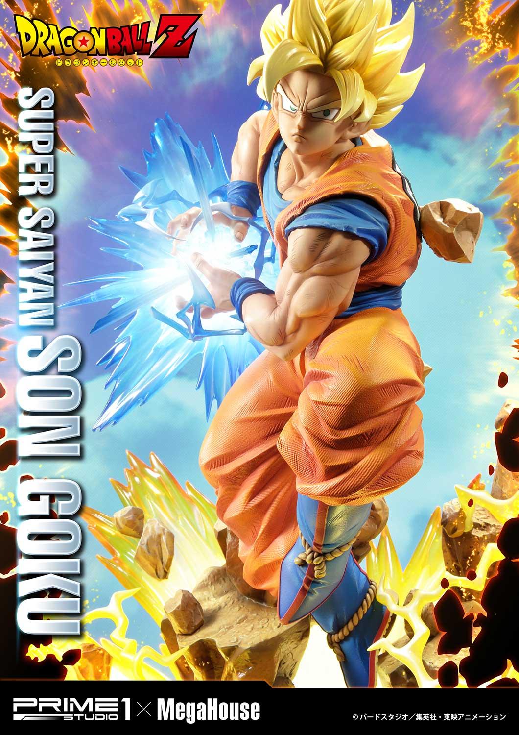 Prime 1 Studio Dragon Ball Z Super Saiyan Son Goku Figurine 63.6cm