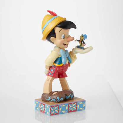 Disney Traditions Pinocchio & Jiminy Cricket Figurine | Jim Shore When Dreams Come to Life XL 39cm