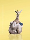 NAO by Lladro Dreaming of Tinker Bell Porcelain Disney | Hand-Painted Porcelain Figurine | MPN 02001679 | Made in Spain | New Boxed