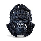 Edge Sculpture Gorilla Bust Large | Matt Buckley Hand-Painted Contemporary Wildlife Sculpture 39cm