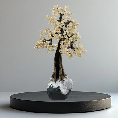 Large Citrine Crystal Tree 90cm | Natural Quartz Geode Base | 26kg | Brazilian Crystal Statement Piece