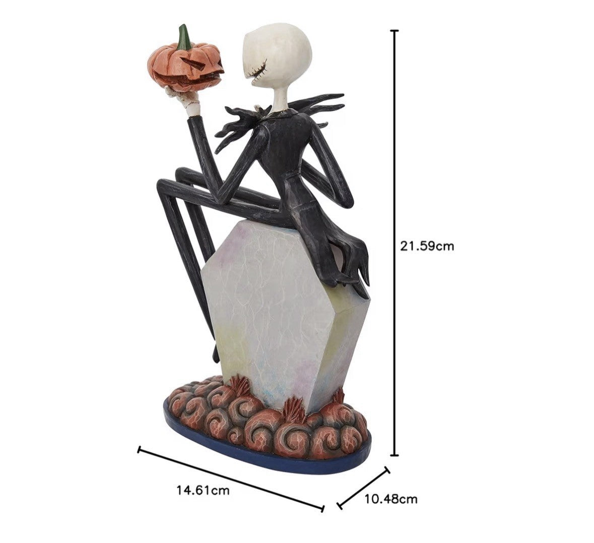Disney Traditions The Pumpkin King Jack Skellington on Gravestone Figurine | Jim Shore | 6010866 | New
