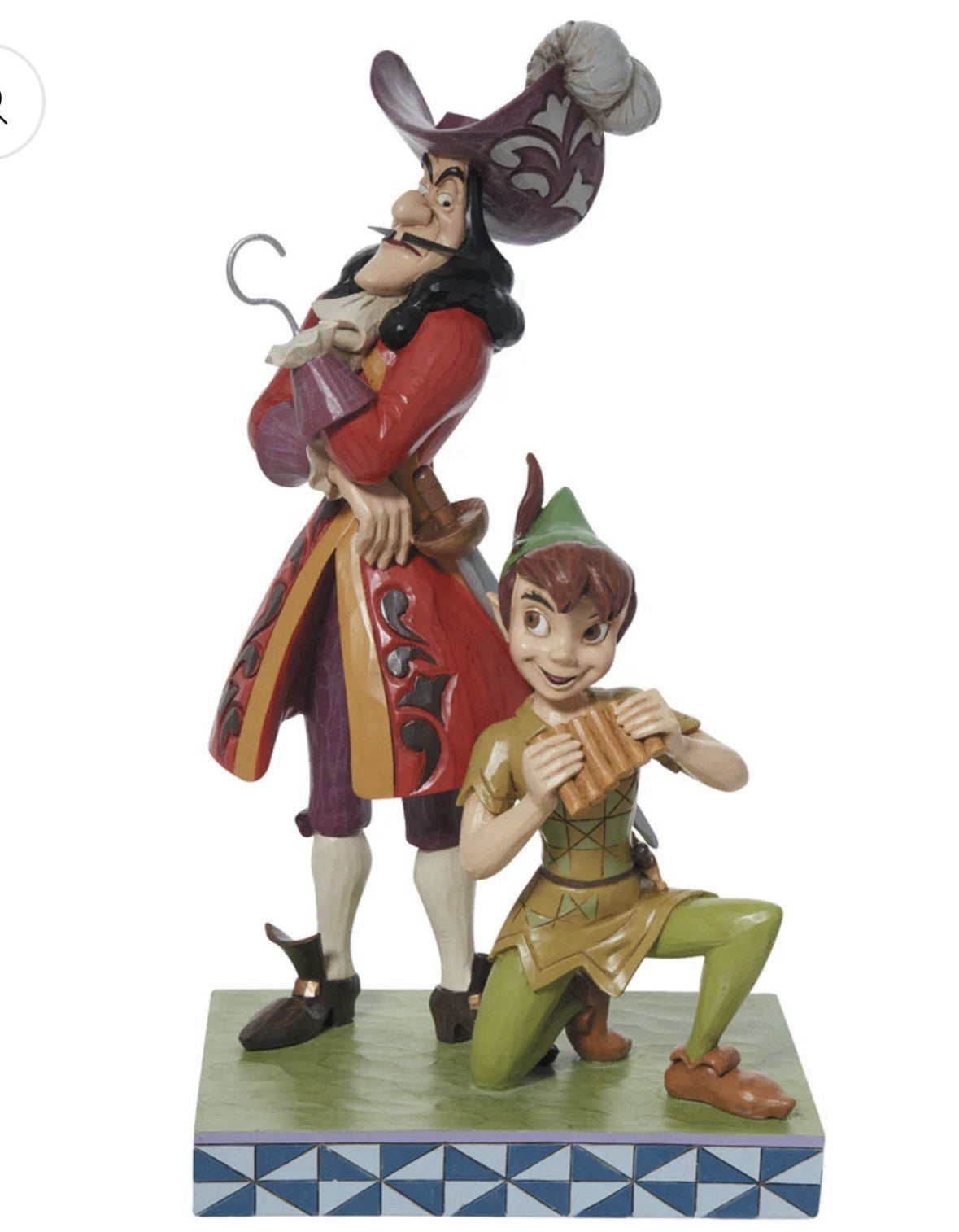 Peter Pan & Captain Hook Good vs Evil Figurine 24cm | Disney Traditions Jim Shore Devious and Daring 6011928
