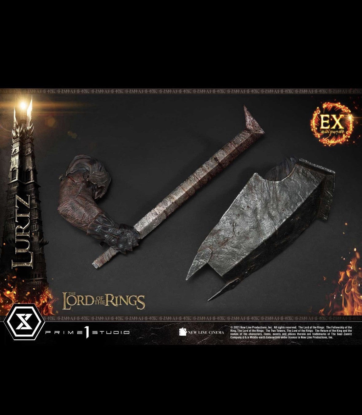 Lurtz Lord of the Rings 1:4 Scale Statue Exclusive | Prime 1 Studio Premium Masterline PMLOTR-06EX
