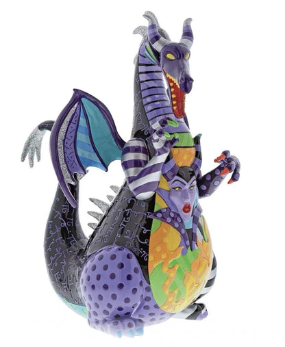 Disney Britto Maleficent Dragon Figurine | Hand-Painted Resin | 4057163 | New